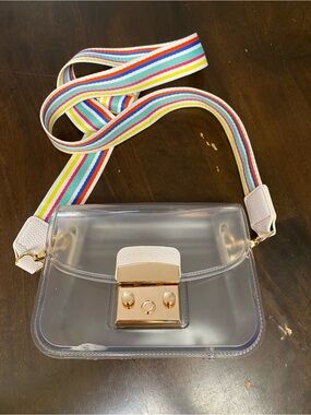 Altar’d State Crossbody Bag Rainbow Strap Stadium Purse